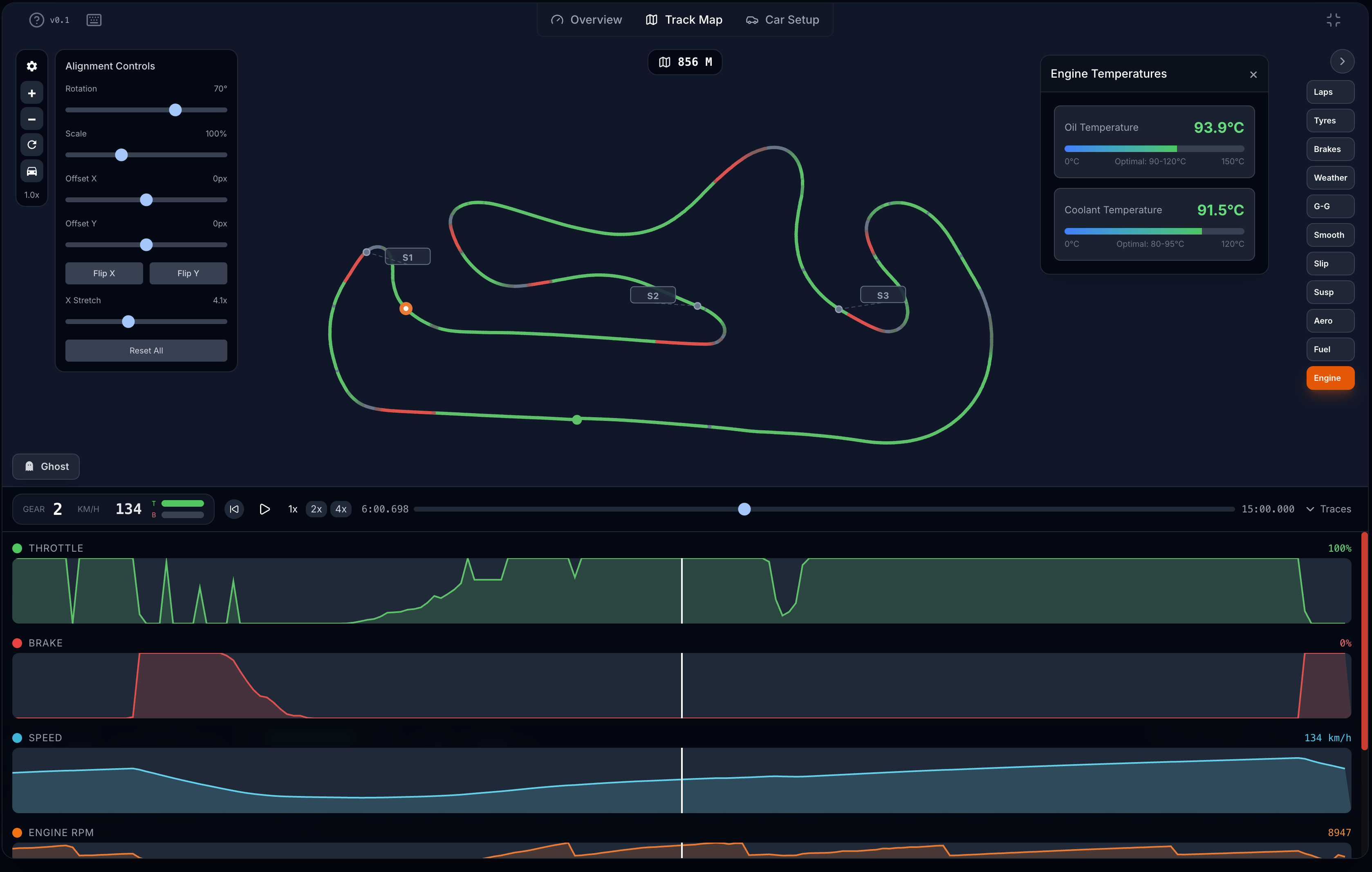 Telemetry Viewer Interface